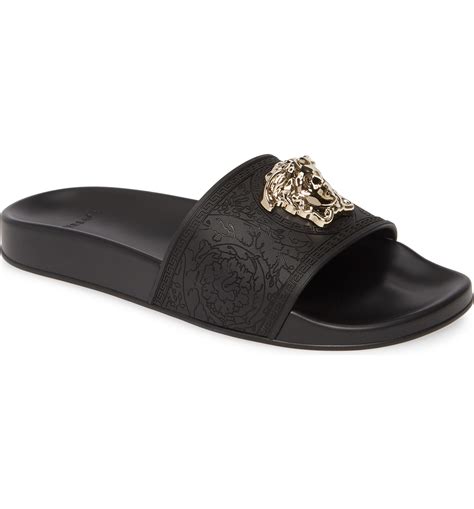 versace slide sandals|versace slip on sandals women's.